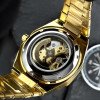 Класичний годинник Awarder 026-3D Де би не був Gold-Black, сталевий ремінець фото 5