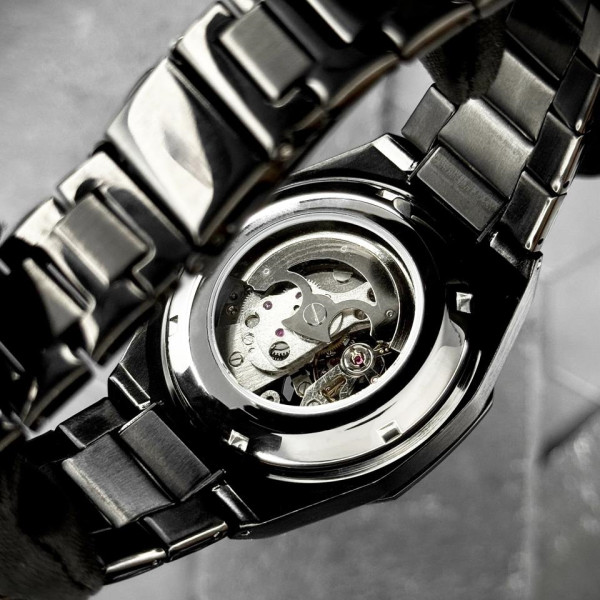 Класичний годинник Awarder 026-3D Де би не був Black-Silver під Індивідуальний дизайн, сталевий ремінець фото 6