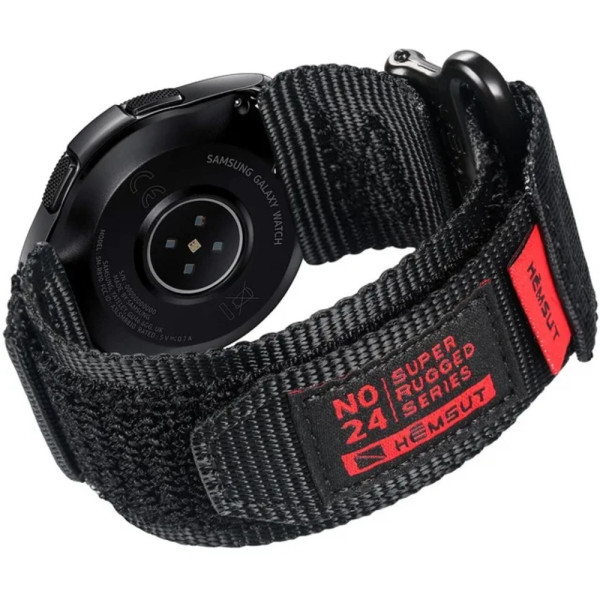 Ремінець для годинника Hemsut HGA121 Super Strong Nylon Black 20 mm фото 1