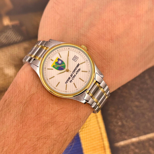 Класичний чоловічий годинник Awarder 023 Gold Steel під Індивідуальний дизайн, водонепроникний, японський механізм фото 5