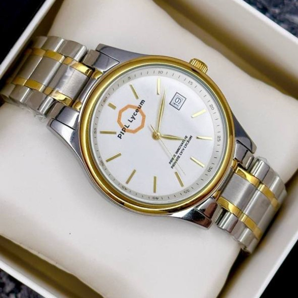 Класичний чоловічий годинник Awarder 023 Gold Steel під Індивідуальний дизайн, водонепроникний, японський механізм фото 3