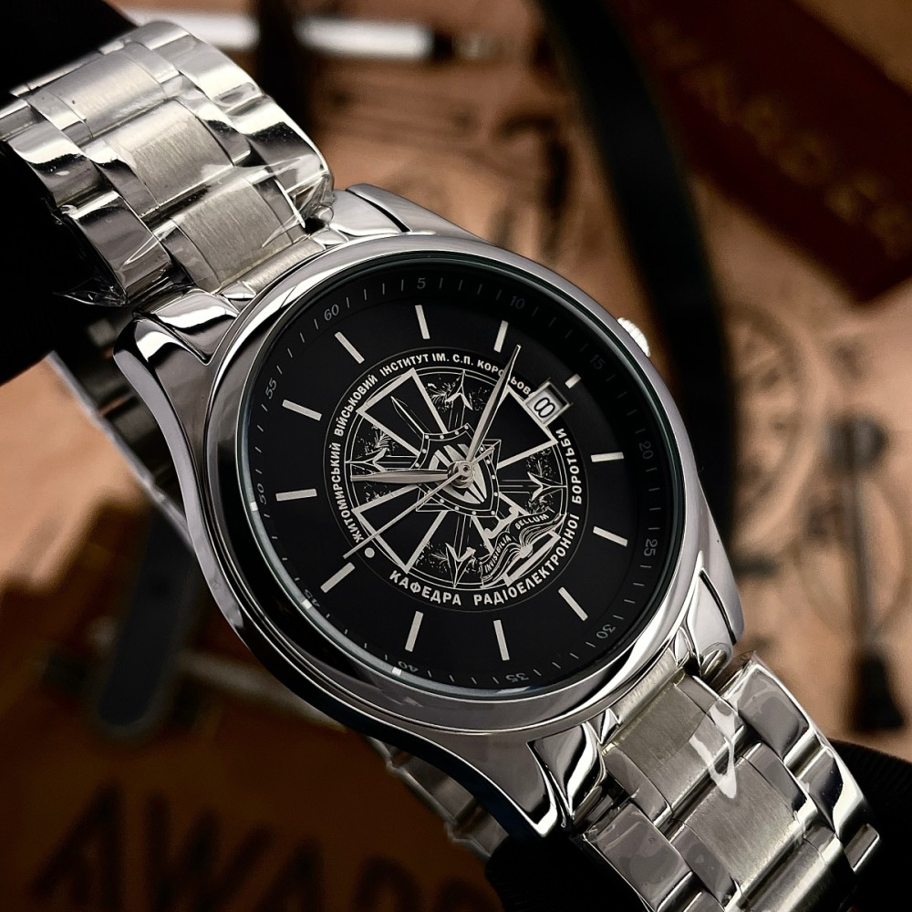 ⌚Купити Класичний чоловічий годинник Awarder 023 Silver Steel під