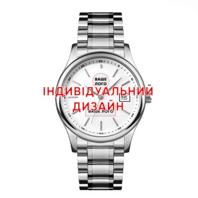 Класичний чоловічий годинник Awarder 023 Silver Steel під Індивідуальний дизайн, водонепроникний, японський механізм