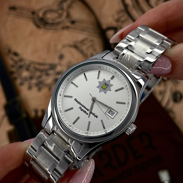 Класичний чоловічий годинник Awarder 023 Silver Steel під Індивідуальний дизайн, водонепроникний, японський механізм фото 4