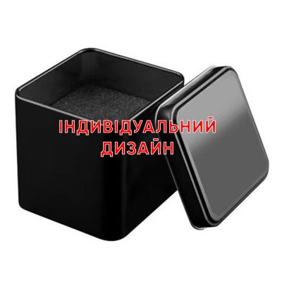 Коробочка металлическая квадратная Индивидуальный дизайн