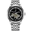 Мужские часы Awarder 043 Где бы ни был Silver-Black Steel Automatic фото 2