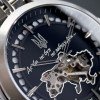 Мужские часы Awarder 043 Где бы ни был Silver-Black Steel Automatic фото 8
