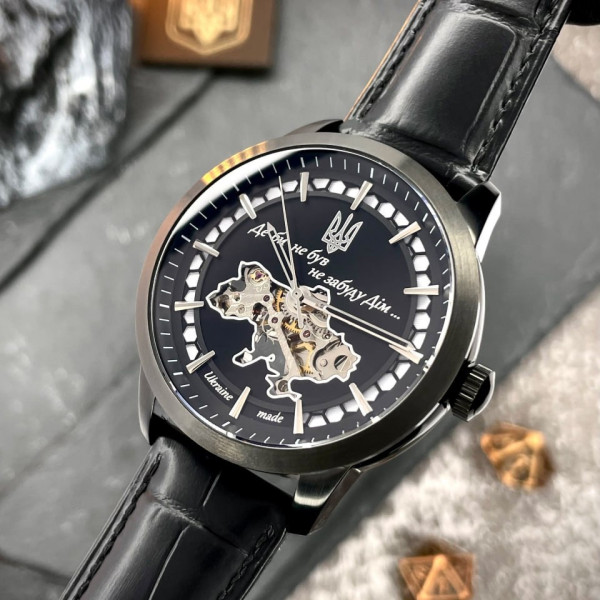 Чоловічий годинник Awarder 043 Де би не був Black-Black Automatic фото 5