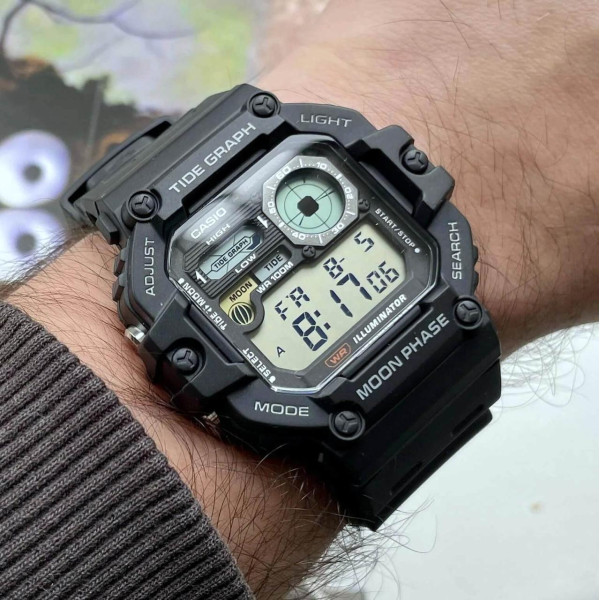 Чоловічий спортивний годинник Casio WS-1700H-1A фото 4