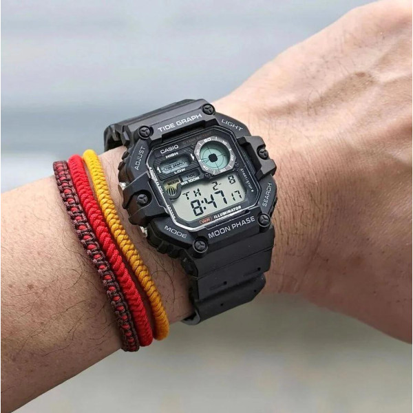 Чоловічий спортивний годинник Casio WS-1700H-1A фото 5