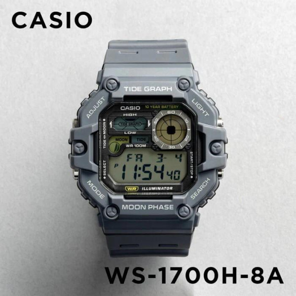Чоловічий спортивний годинник Casio WS-1700H-8A фото 6