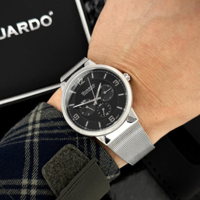 Чоловічий годинник GUARDO S1626-1-VX3JE