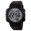 Чоловічий годинник Skmei 1068RD Black-Red фото 2