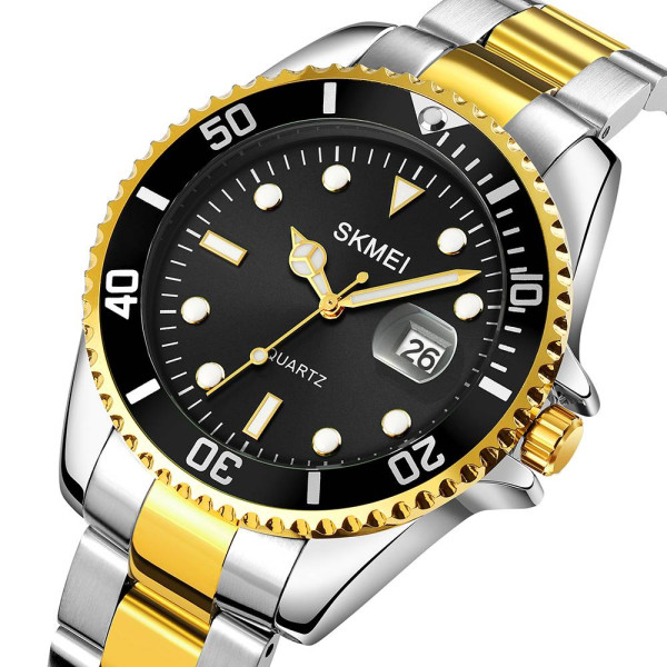 Мужские часы Skmei 1779TGDBK Silver-Gold-Black фото 3