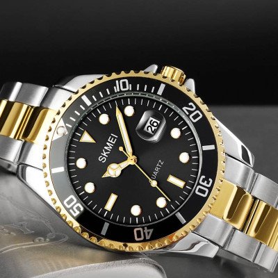 Skmei 1779TGDBK Silver-Gold-Black