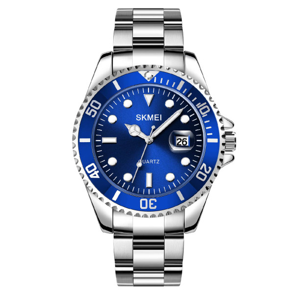 Чоловічий годинник Skmei 1779SIBU Silver-Blue фото 1
