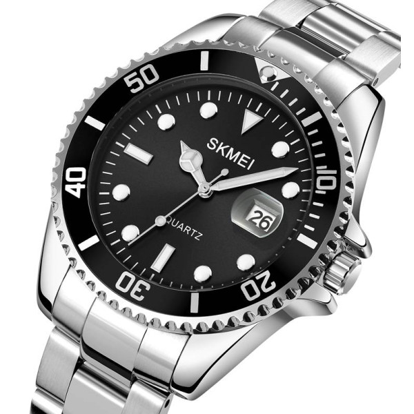 Мужские часы Skmei 1779SIBK Silver-Black фото 3