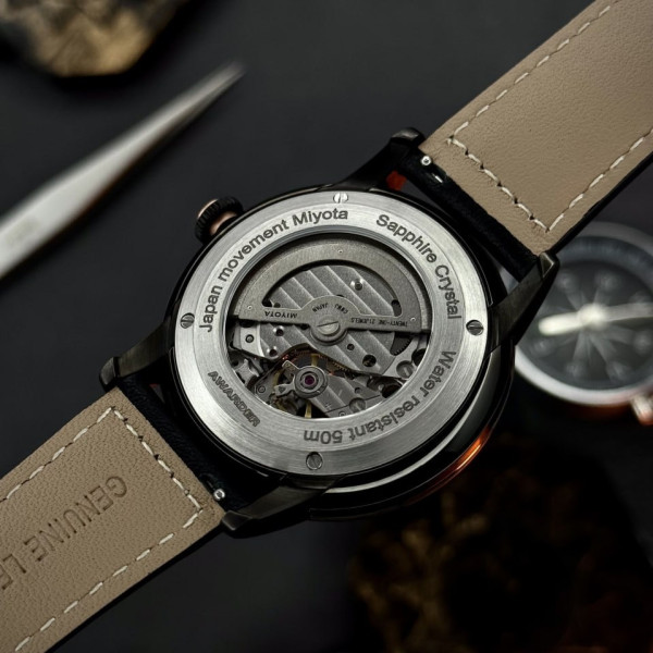 Мужские часы Awarder 044 Automatic Ukraine All Black фото 10