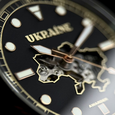 Чоловічий годинник Awarder 044 Automatic Ukraine All Black