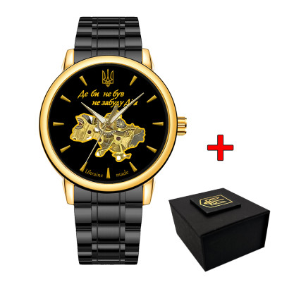 Мужские часы Awarder 022-3D Black-Gold Automatics Steel Не Забуду Дім
