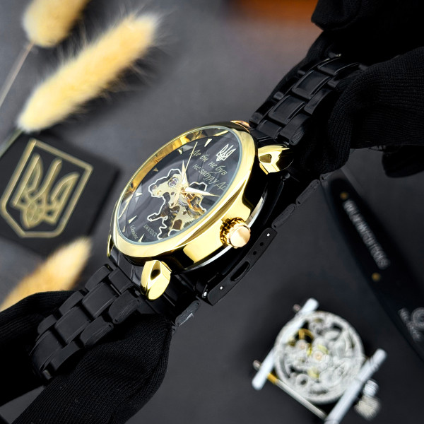 Awarder 022-3D Black-Gold Automatics Steel Не Забуду Дім фото 4