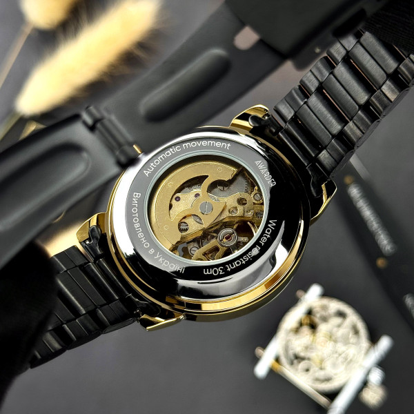 Awarder 022-3D Black-Gold Automatics Steel Не Забуду Дім фото 7