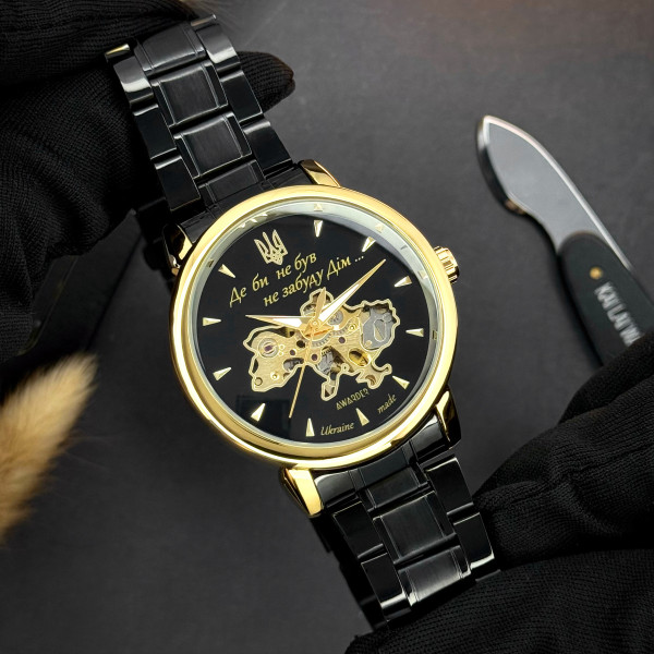 Awarder 022-3D Black-Gold Automatics Steel Не Забуду Дім фото 8