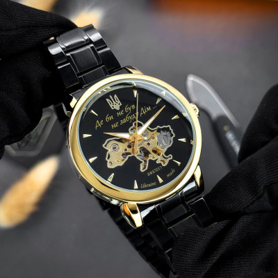 Awarder 022-3D Black-Gold Automatics Steel Не Забуду Дім