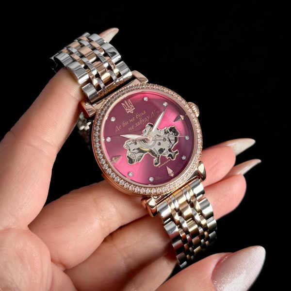 Женские часы Awarder 047 Silver-Gold-Pink фото 4