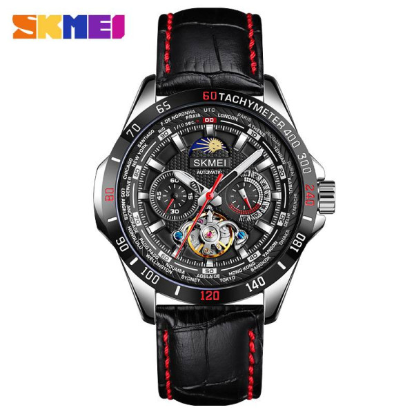 Чоловічий годинник Skmei M020SI Silver-Black фото 1