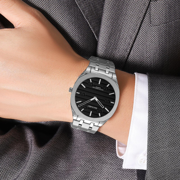 Skmei 9372SIBK Silver-Black фото 4