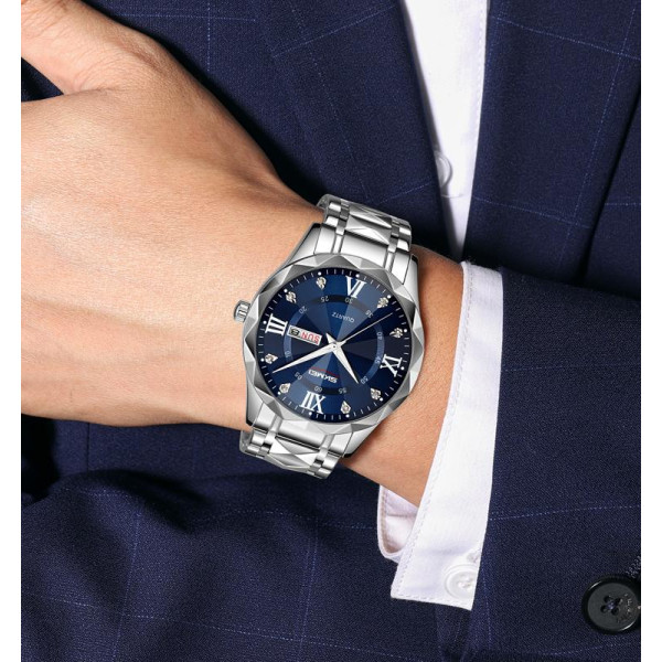 Skmei 9369SIBU Silver-Blue фото 4