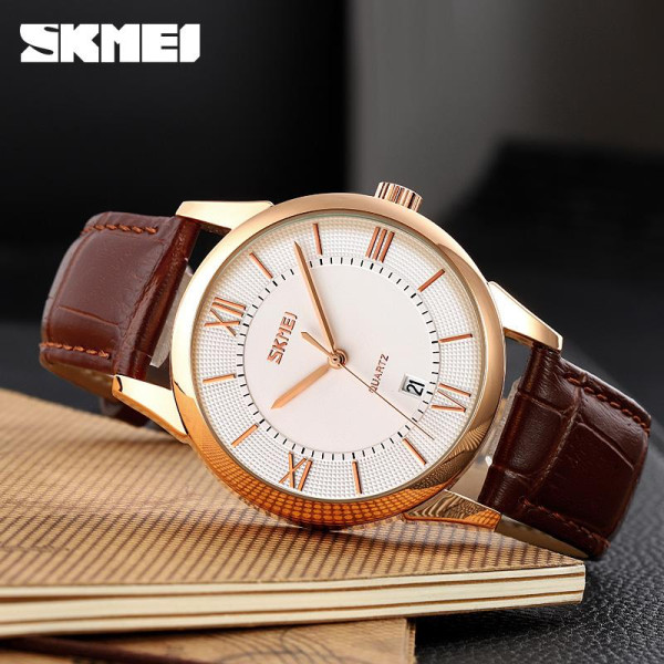 Чоловічий годинник Skmei 9261BNSI Brown-Silver фото 4