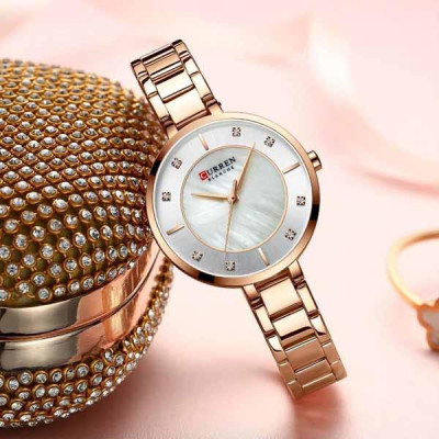 Сurren 9051 Rose Gold-White