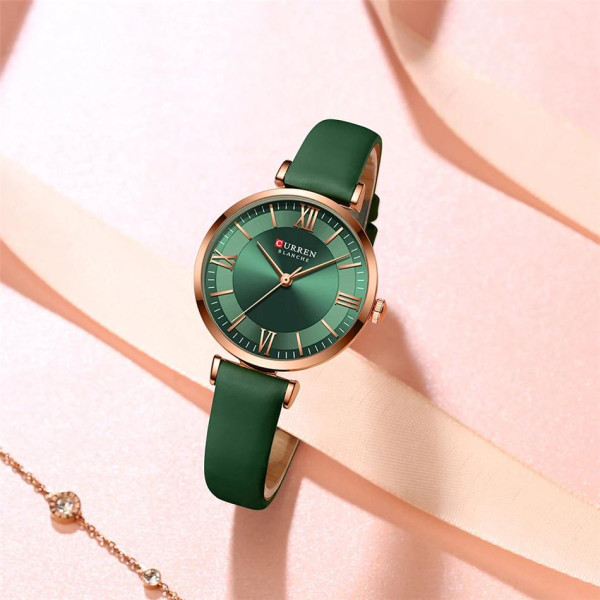 Сurren 9079 Rose Gold-Dark Green фото 4