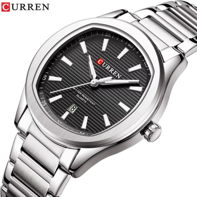 Curren 8474 Silver-Black