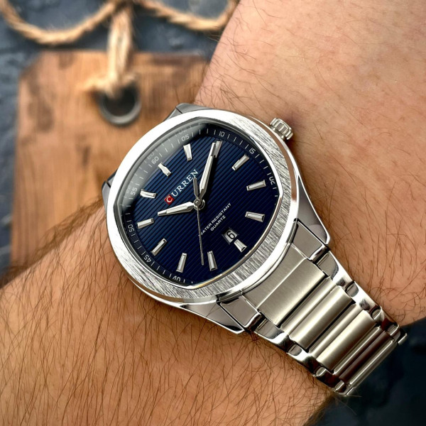 Curren 8474 Silver-Blue фото 8