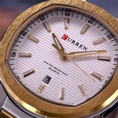 Curren 8474 Silver-Gold-White