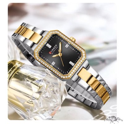 Curren 9102 Silver-Gold-Black