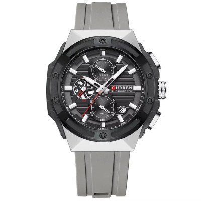Curren 8462 Silver-Black
