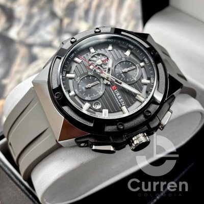 Curren 8462 Silver-Black