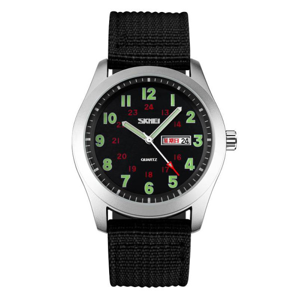 Чоловічий годинник Skmei 9112BK Silver-Black фото 1