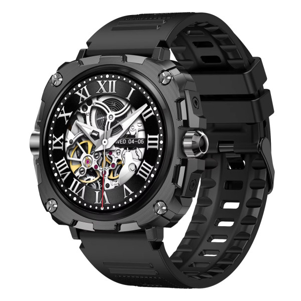 Розумний годинник Modfit Onyx Black Steel + ремінець в подарунок фото 1