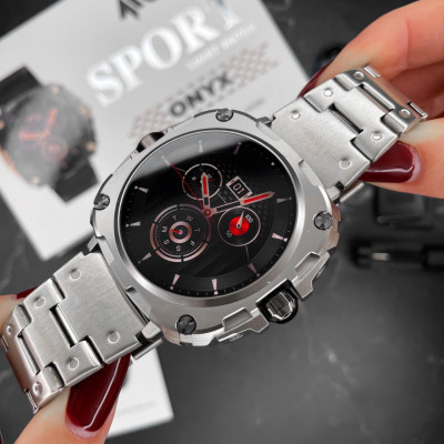 Розумний годинник Modfit Onyx Silver Steel + ремінець в подарунок