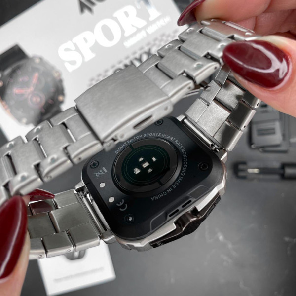 Розумний годинник Modfit Onyx Silver Steel + ремінець в подарунок фото 8