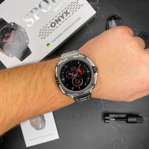 Розумний годинник Modfit Onyx Silver Steel + ремінець в подарунок фото 9