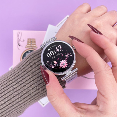 Розумний годинник Modfit Eclipse Silver Mesh