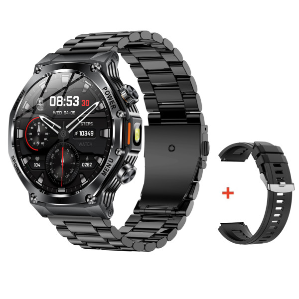 Розумний годинник Modfit Titan-X Black Steel + ремінець в подарунок фото 1