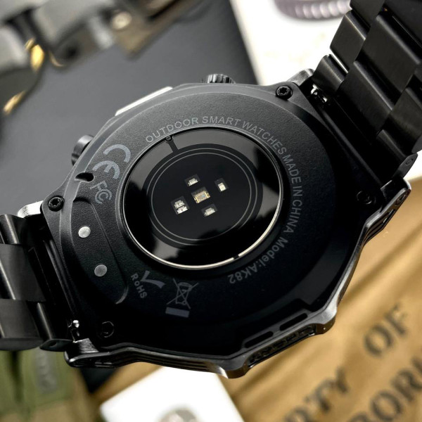 Розумний годинник Modfit Titan-X Black Steel + ремінець в подарунок фото 8