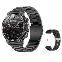 Розумний годинник Modfit Titan-X Black Steel + ремінець в подарунок